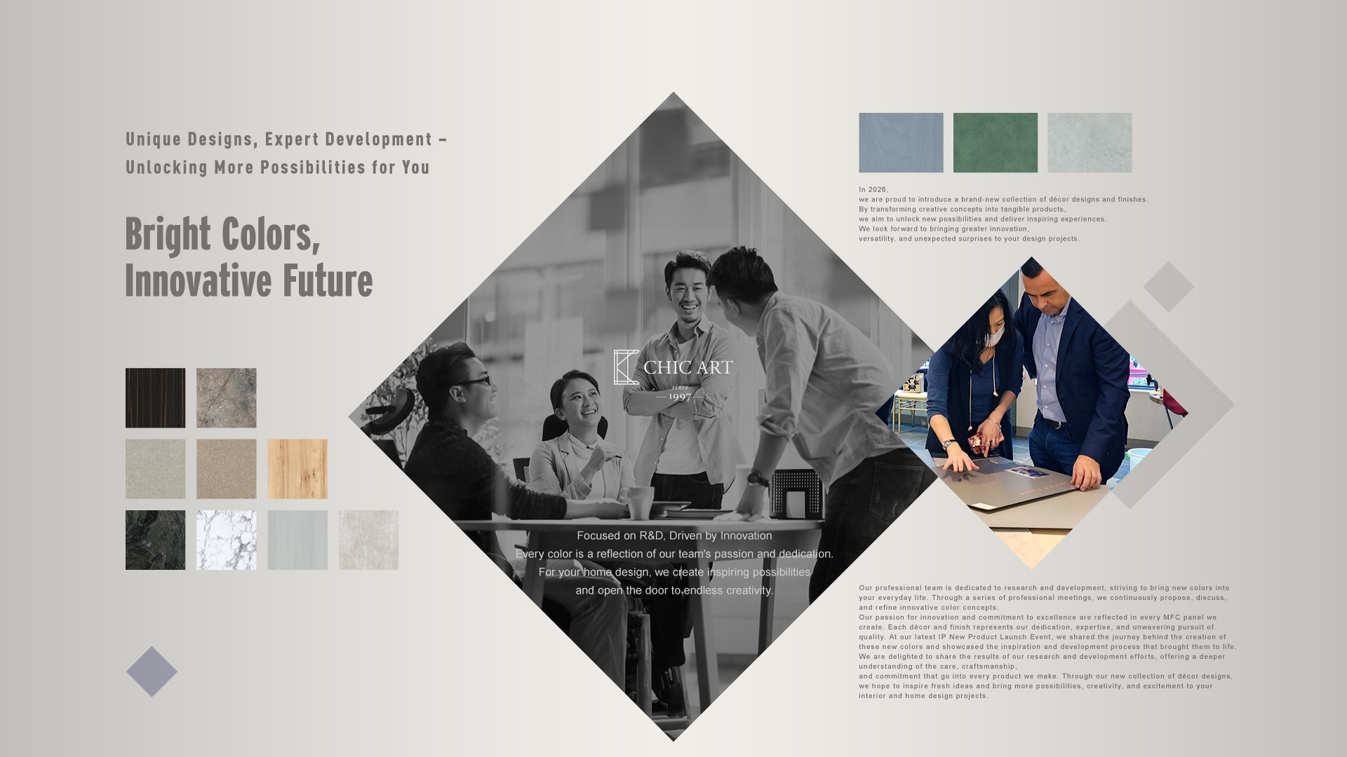 Bright Colors,  Innovative Future
